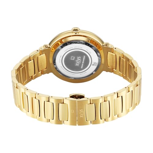 Image of Xylys Quartz Analog with Date Green Dial Golden Stainless Steel Strap Watch for Men