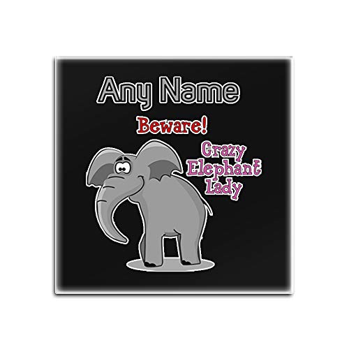 Dessous de Verre Crazy Elephant Lady Blanc pour Table Basse