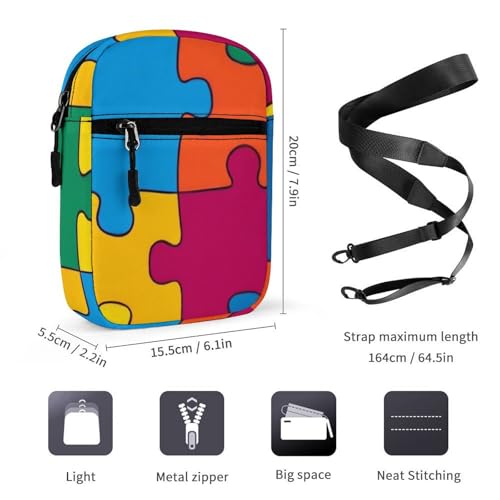 Small Crossbody Bag for Women, Casual Mini Shoulder Pouch Portable Travel Purse Cell Phone Bag2