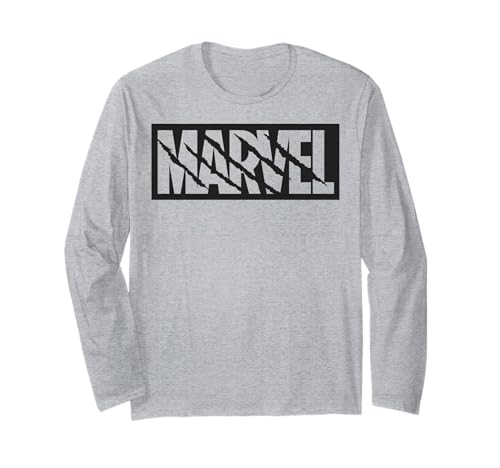 T-shirt long sleeve Black Panther Marvel en coton premium avec finitions soignées