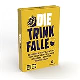 Trinkspiel - Die Trinkfalle - Party Spiele Erwachsene - 55 witzige Karten - Partyspiele ab 18 - Party Zubehör Erwachsene (Deutsch)