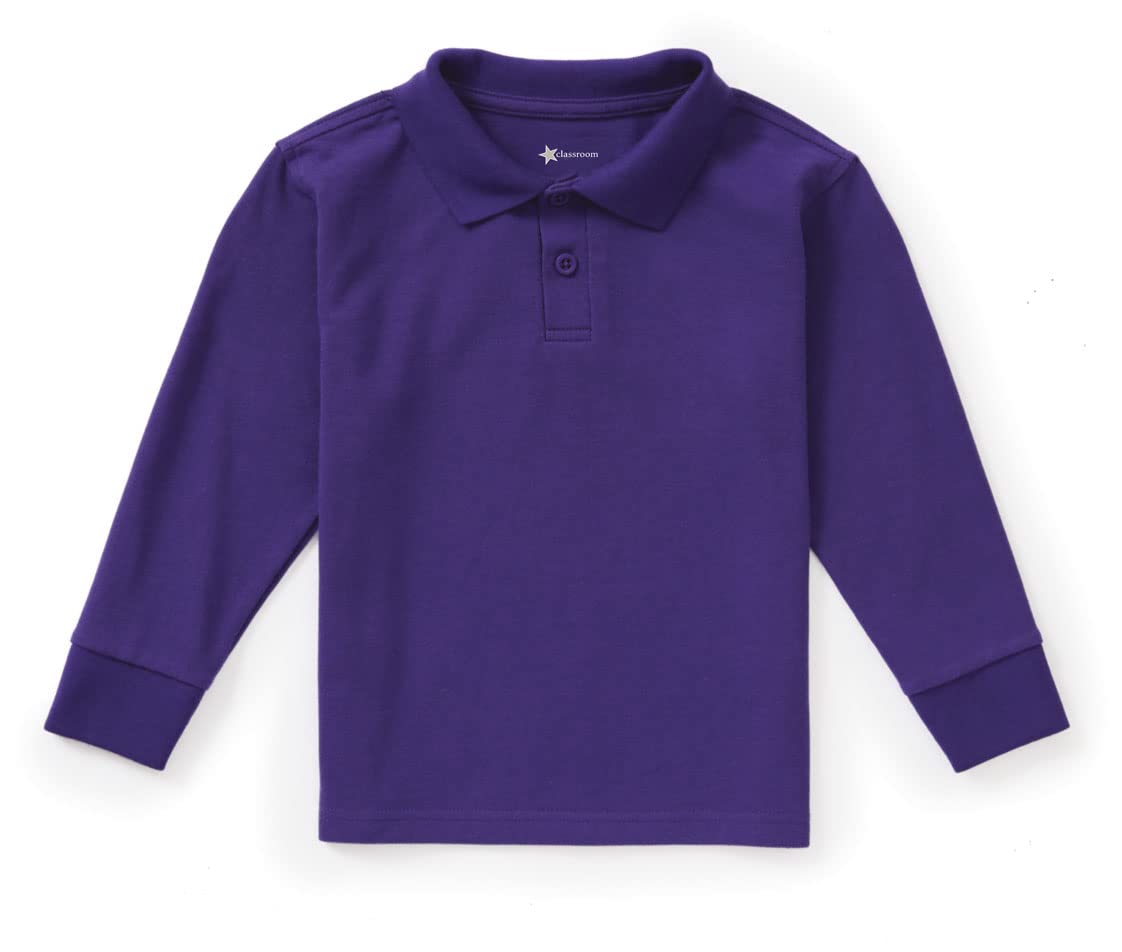 Classroom School Uniforms Toddler Long Sleeve Pique Polo
