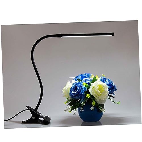 Lampe de bureau à pince LED USB noire pliable pour table - 8