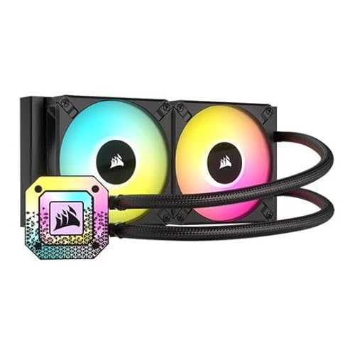 iCUE H100i ELITE CAPELLIX XT Dissipatore a Liquido per CPU - Due Ventole AF120 RGB ELITE - Radiatore di 240 mm - Intel® LGA 1700, 1200, 115X, 2066, AMD® AM5, AM4 - Nero - Sistema di raffreddamento - Immagine 3