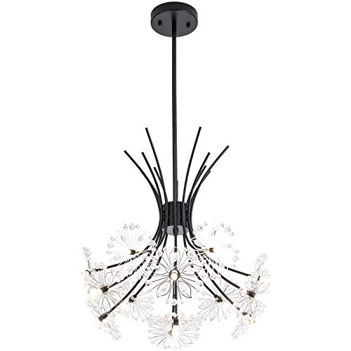 Suspension circulaire en acrylique et pendentif à LED moderne de luxe
