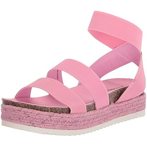 Steve Madden Girls Jkimmie Wedge Sandal, Pink Cover