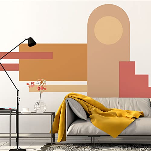 Ambiance Sticker Vliestapete Riesenfresken Vorgekleistert -Palazzo Astratto mit Bogen und Leiter - Dekoratives Etikett | H210 x L90 cm