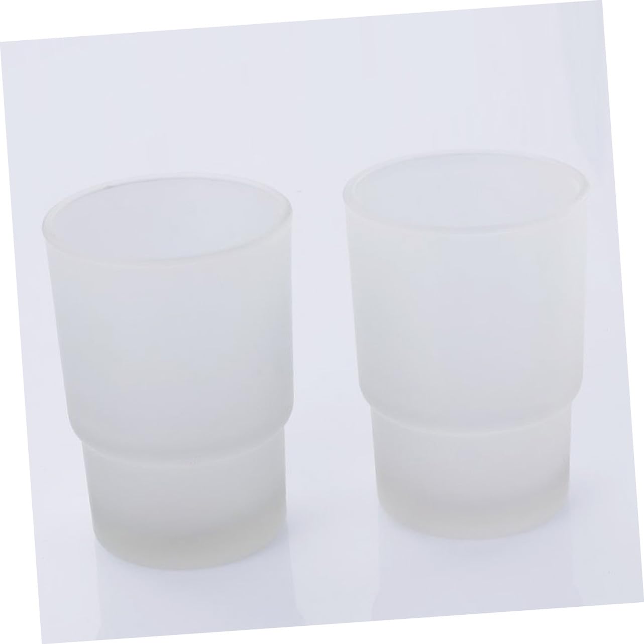 Portacepillos de Acero Inoxidable Vaso de Vidrio de Dientes