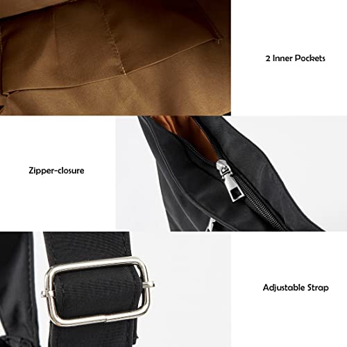 Image of TANOSII Canvas Tote Bag Womens Hobo Handbag Casual Shoulder Bag Shopping Bag Large Size Crossbody Bag