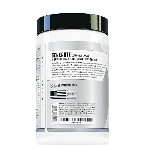 Generate EAA and BCAA Powder: Best Post Workout Recovery Drink and Branched Chain Amino Acids Supplement with Essential Amino Acids, 5g BCAAs, 2g EAAs | BlackBerry Lemonade, 30 Servings - Image 3