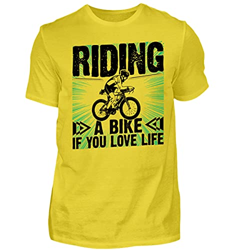 T-shirt vélo homme Fahre Bike or S célébrant l'amour de la vie