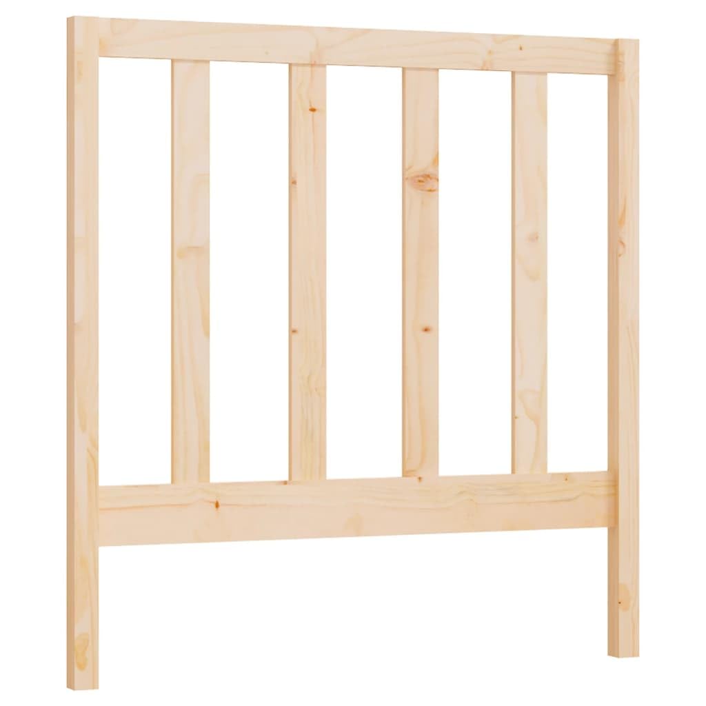vidaXL Cabecero de Cama Cabezal Dormitorio Estructura Habitación Mobiliario Muebles Decoración Adorno Madera Maciza de Pino 96x4x100 cm