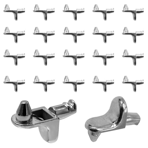 22 supporti per scaffali, a forma di L, per ripiani, 5 mm, per ripiani da cucina, libreria, armadietto per mobili