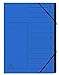 Produktbild Exacompta 540702E Ordnungsmappe geheftet, 7 Fächer, Gummizugverschluss, bedruckter Index, 24,5 x 32cm, für DIN A4, 1 Stück, blau