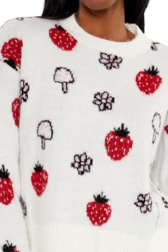 Forever 21 Women's Strawberry & Mushroom Print Sweater3