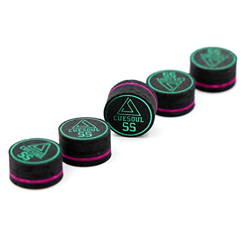 Cuesoul 5Pcs 14Mm Cue Tip Super Soft For Billiard Pool Cue And Snooker Cue #TOP4