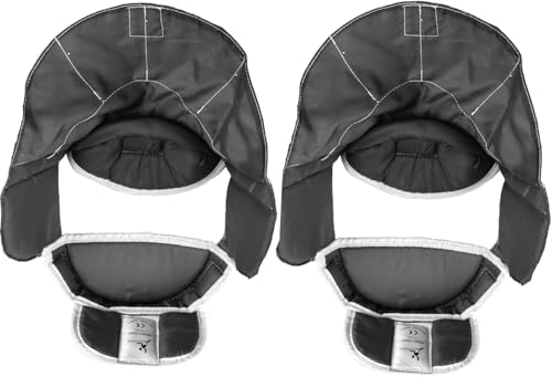 LEONARK Black 350NW Fencing Foil Mask with Detachable Inner Lining Helmet CE Certified National Grade Masque (Black 2 Packs, Large)