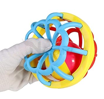 Nizomi? Softball Rattle Toys for Infants Teether New Born Baby Products, Sensory Toys, Made In Kids Friendly Recycle Non-Toxic Material,Safe And Hygienic, Nibbler Pretend Play Toys, Attractive Color, Finishing(Without Any Sharp),Early Educational, Best Babys Activity Center