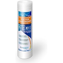 Grooved Sediment Water Filter Cartridge by Ronaqua 10"x 2.5", Four Layers of Filtration, Removes Sand, Dirt, Silt, Rust, made from Polypropylene 1 Pack, 5 Micron