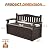 Devoko 80 Gallon Storage Bench Deck Box lockable for Patio Furniture, Garden Decor and Outdoor Seating for Cushions, Garden Tools and Pool Supplies.