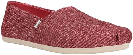TOMS Womens Alpargata Slip On Flats Casual - Red - Size 8.5 B | Image 1