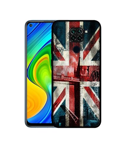 Image of London Flag Wallpaper Design Premium 2D Printed Metal Back Case Cover for Mi Redmi Note 9 4G