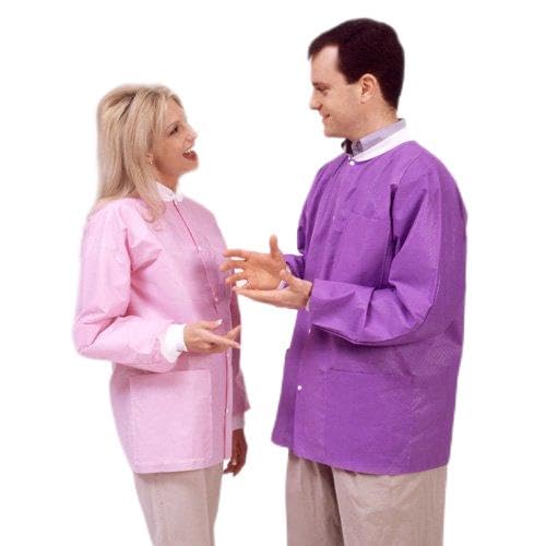 6200-W Lab Jacket, White Case of 30, Small, White, Hip Length