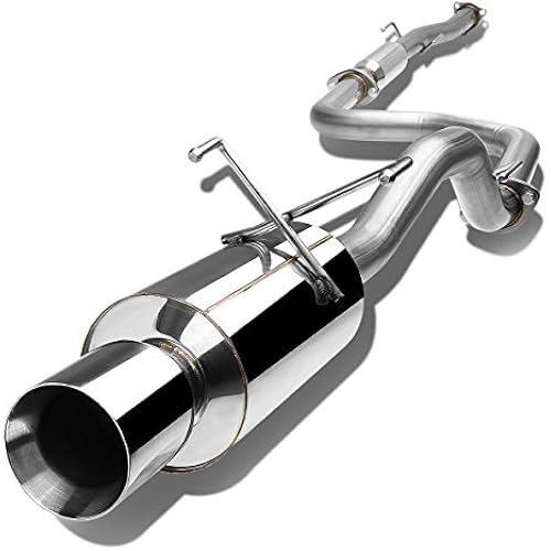 DNA MOTORING CBE-HC922-NRT Stainless Steel Cat Back Exhaust System [Compatible with 92-00 Honda Civic Coupe/Sedan]