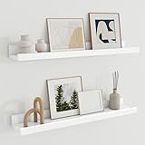 Vielseitige kreative Gestaltungsmöglichkeiten: Diese Regale sind für grenzenlose Anordnungsmöglichkeiten konzipiert. Verbinden Sie sie horizontal, um extralange, durchgehende Präsentationsflächen zu schaffen – ideal für Kinderbücher, Sammlerstücke oder Vinyl-Schallplatten. Stapeln Sie sie vertikal, um elegante Galeriewände zu gestalten, die Bilderrahmen, Pflanzen, Spielzeug und mehr perfekt in Szene setzen. Erhältlich in den Längen 40 cm, 60 cm und 90 cm sowie in verschiedenen Ausführungen wie Weiß, Schwarz, Walnuss, Eiche und Vintage-Braun passen sie sich jedem Einrichtungsstil an und verleihen jeder Wand sofort einen stilvollen Akzent.