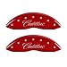 MGP Caliper Covers 35020SCADRD Caliper Cover with Red Powder Coat Finish, (Set of 4)