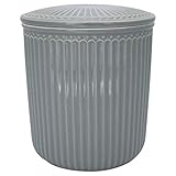 greengate dose shirley Material: Keramik GreenGate - Aufbewahrungsdose - Alice - Stone Grey - Medium - 13,5 x 15 cm