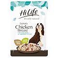 HILIFE it's only natural - Wet Dog Food - Luxury Chicken Breast, Tuna, Beans, Vegetables in Broth - 100% Natural Grain Free, 15 Pouches x 100g
