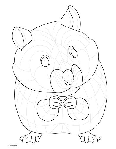 TangleEasy Lovable Pets: Design Templates for Zentangle (R), Coloring, and More (Design Originals) Tangle, Pattern, & Color Companion Animal Designs like Dogs, Cats, Birds, Fish, Horses, and Hamsters - Thumbnail 6