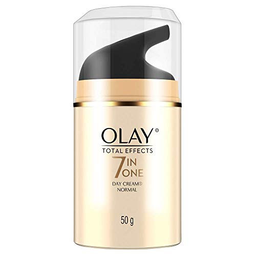 Image of Olay Total Effects Anti Ageing Skin Cream (Moisturizer)| Fights 7 Signs of Ageing | With Niacinamide and Green Tea Extracts | Normal, Oily, Dry, Combination Skin | 50g (DAY /NORMAL (50 g))