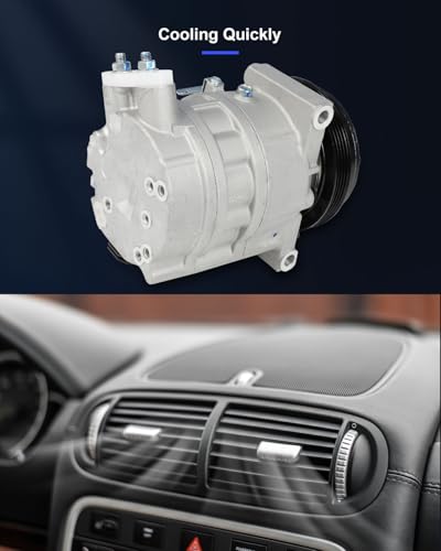 Image of ECCPP AC Compressor Fit for INFINITI FX35 G35 3.5L 2003-2008 | Fast Cooling AC Compressor with Clutch