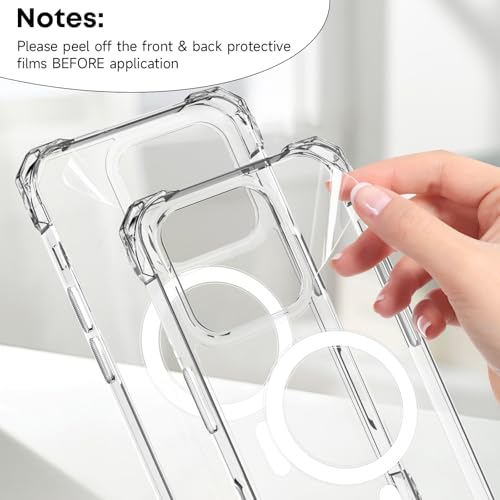 CAROKI Magnetic Crossbody Lanyard Case for iPhone 16 Pro Max,Slim Hard Back with Detachable Adjustable Neck Strap Compatible with MagSafe Durable Stylish Design Phone Cover for iPhone 16 Pro Max-Clear - Image 4