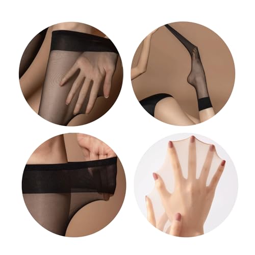 Many Pairs Everyday Women's Sheer Knee High Stockings Nylon Reinforced Toe3