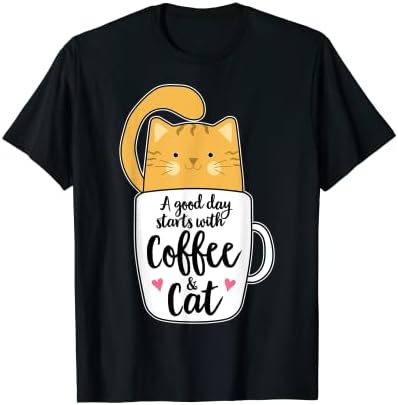 Funny Orange Cat Coffee Mug Cat Lover T-Shirt