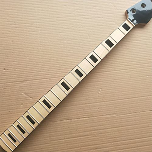 4 String 20 Fret JAZZ Bass Guitar Neck replacement real inlay 34 inch Gloss