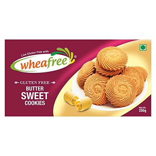 Image of Wheafree Gluten Free Sorghum Sooji (Pack of 2 x 400g Each) & Wheafree Butter Sweet Cookies - Pack of 2 (200g each)