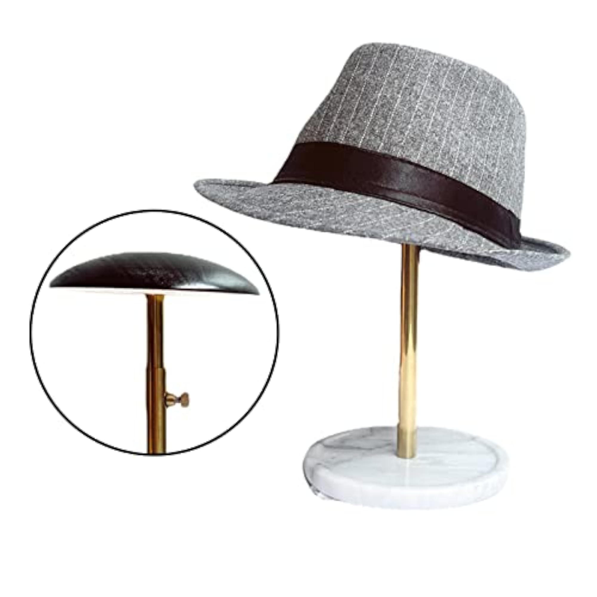 Hat Display Stand Wig Holder with Adjustable Height