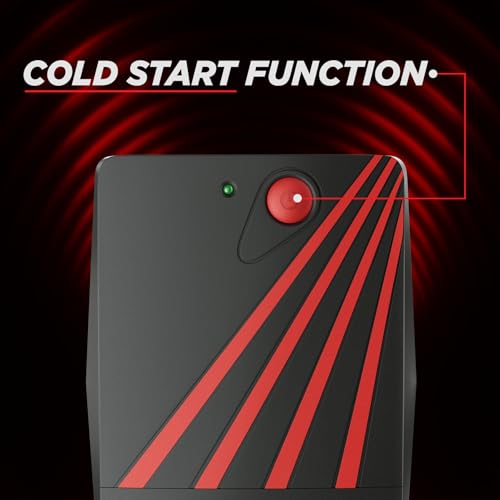 Image of Intex 725 UPS Protector 230V & 360W Output Power | Connect Upto 3 Devices | Power Backup UPS System & Auto Restart | Ideal for Home, Office, Desktop PC & Home-Electronics (Black)