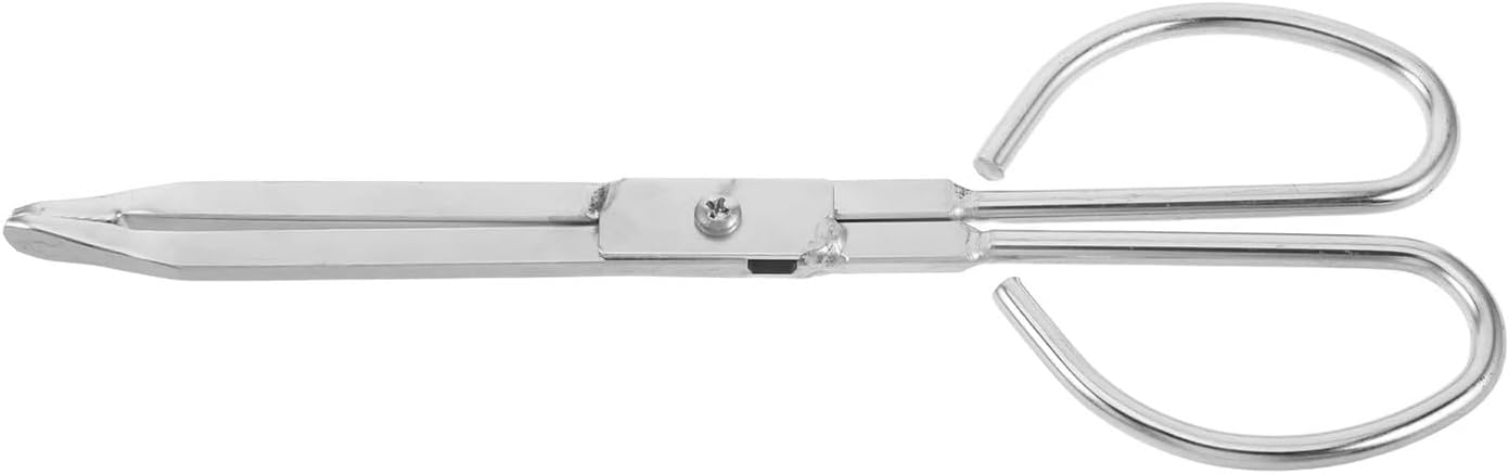 Firewood Fireplace Wall Tool Tongs 28Cm Stainless Steel Log Grabber Fire Poker for Wood Burning Stove Pit for Fire Pit Bonfire Campfire Outdoor Indoor