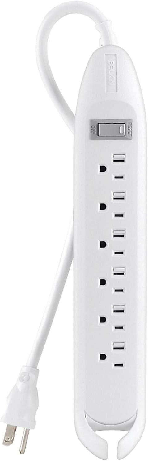 Belkin Regleta de alimentación de 6 salidas con disyuntor y cable de 12 pies Belkin Regleta de alimentación de 6 salidas con disyuntor y cable de 12 pies