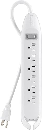 Belkin Regleta de alimentación de 6 salidas con disyuntor y cable de 12 pies