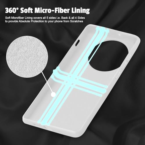 Image of LIRAMARK Liquid Silicone Soft Back Cover Case for OnePlus 13 /1+13 5G (White)