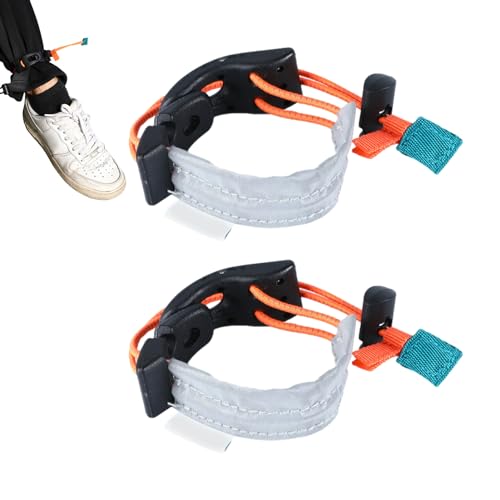 Gonipol 2 Pcs Faixas para pernas de calças de bicicleta, alça de punho para calças de bicicleta, 2 p