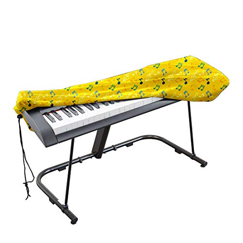 Funda universal para teclado electrónico de piano 61/88 con cierre de cordón y cierre de bloqueo