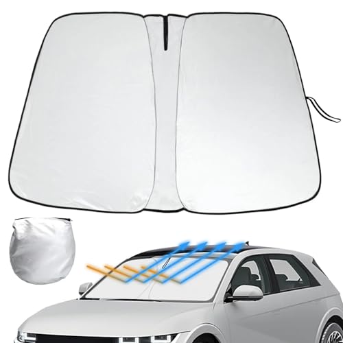 Car Windscreen Sun Shade for Jeep Grand Cherokee 5 (V) WL I 2021-2024,Windshield Sun Shade Front Window Sunshades Foldable UV Front Screen Sunshade Car Interior Accessories