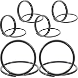 Healifty 6 Clips Porta Tarjetas de Lugar Metálicos en Forma de Nota Musical Base Mini Portanúmeros de Mesa Decorativos para Bodas y Oficina Clips de Notas para Escritorio Negro Doble